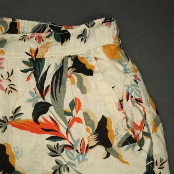 Rachel Zoe Linen Wide Leg Shorts w/Pockets Floral Design Size 3X - Picture 8 of 11